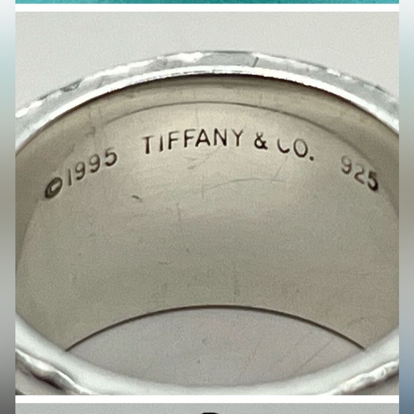 Tiffany Atlas Ring, 1995, 925 Sterling, Size 5.5